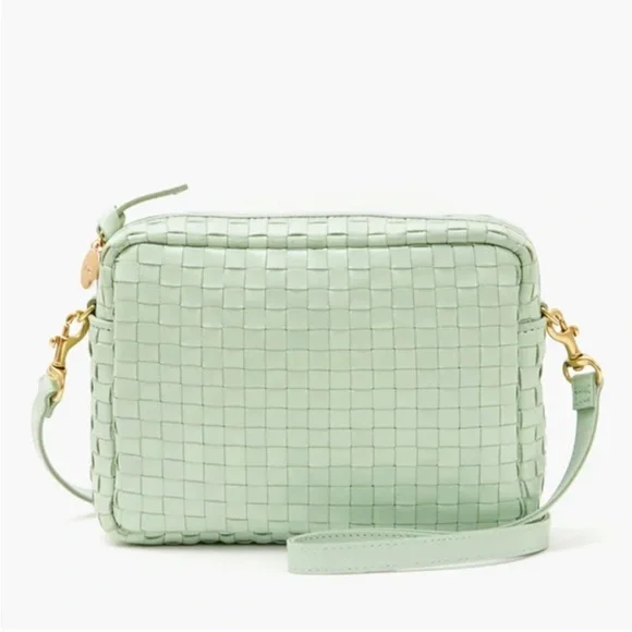 Clare V Woven Midi Sac - Mint - Picture 1 of 9